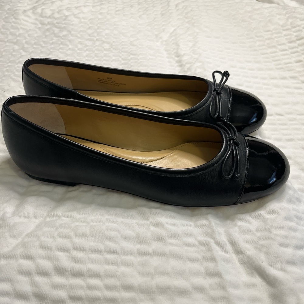 Talbots Black Patent Leather Flats
